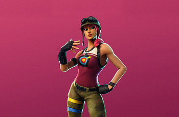 Bullseye, girl character, Fortnite, Season 6, 2018 HD wallpaper