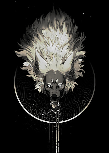 Art, Dark, Grin, Predator, Wolf HD phone wallpaper