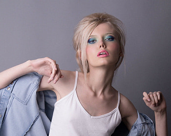 Pretty face, face, model, blond, woman HD wallpaper
