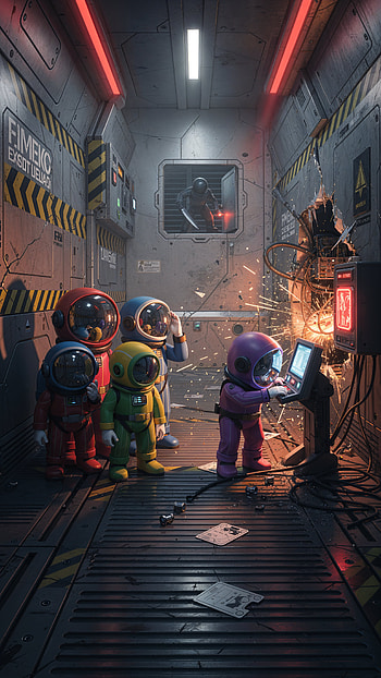 Among Us — Reactor Sabotage, astronaut HD phone wallpaper