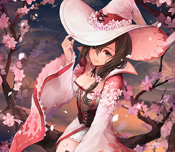 Blossom, anime girl, beautiful, original HD wallpaper