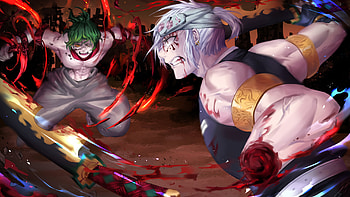 Gyutaro Tengen Uzui Demon Slayer Kimetsu no Yaiba HD wallpaper