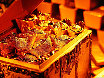 Objects, Gold HD wallpaper
