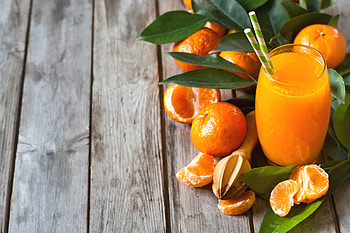 Fruits, Food, Tangerines, Glass, Fresh HD wallpaper