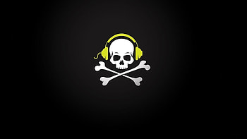 Pirate Skull Music Heads Wire Bones px . HD wallpaper