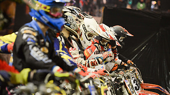 Supercross intensity, Thrilling races, High-flying action, Motorbike mastery HD wallpaper