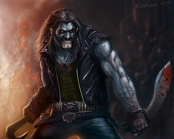 Lobo , lobo, superheroes, supervillain, artwork, digital-art, deviantart, art HD wallpaper