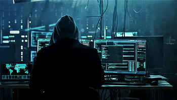 Anonymous Hacker Working Laptop Full , Hi Tech , , And Background, Hacker Room HD wallpaper