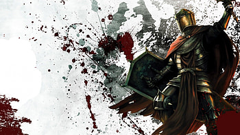 armoured knight, shield, knight, armour, helmet HD wallpaper