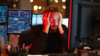 Shocked by the Stock Market Crash: A Ultra, stress, finance, computer HD wallpaper