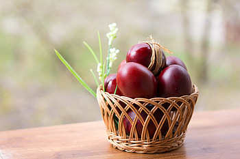 Holidays, Eggs, Easter, Basket, Painted HD wallpaper