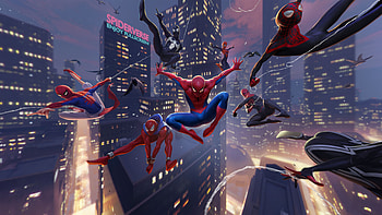 Spider Man Across The Spiderverse 2023, spider-man-across-the-spider-verse, spiderman-2099, spiderman, gwen-stacy, superheroes, movies, artist, artwork, digital-art, artstation HD wallpaper