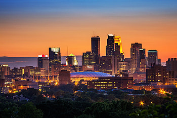 Minneapolis Skyline, Travels, Sunset, Seattle skyline HD wallpaper