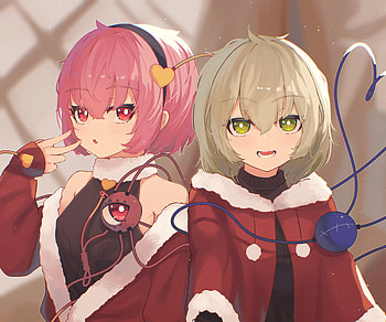 Koishi Komeiji & Satori Komeiji, Satori Komeiji, Koishi Komeiji, Anime, Touhou HD wallpaper