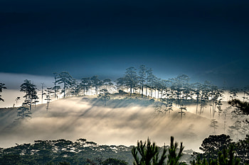 Foggy Morning Hills , nature, morning, mountains HD wallpaper