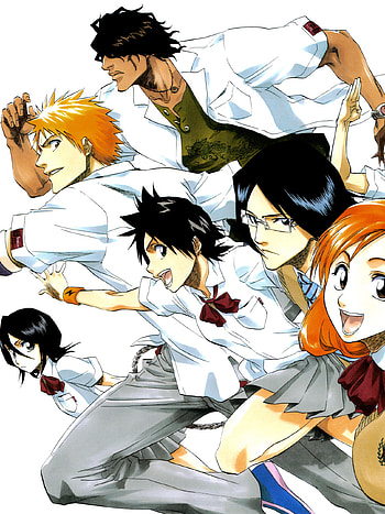 Bleach, Anime , All characters, Colourful art HD phone wallpaper