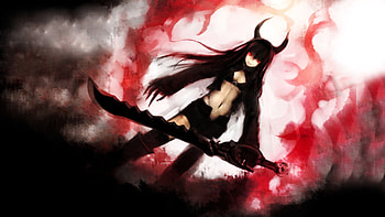 BlackGold Saw anime girl HD wallpaper