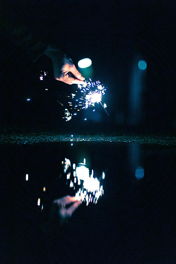 Dark, Hand, Sparks, Darkness, Sparkler HD phone wallpaper