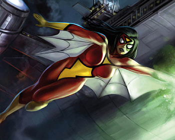 Spider woman, ultimate alliance, action, video game, entertainment, movie, fan art, marvel HD wallpaper