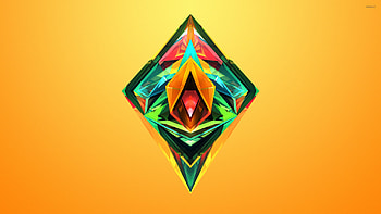 Colorful facet patterns, Abstract HD wallpaper
