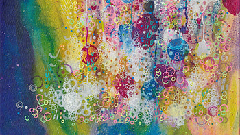 Abstract, summer, art, texture, bubbles, water, asja boros, vara HD wallpaper