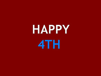 4th Of July Greeting, blue, greeting, white, holiday, red HD wallpaper