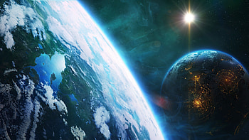 Cybertron Awaiting, cyber planet, planet art, future planet, cybertron HD wallpaper