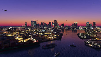 GTA VI: Sunset Harbor — Quad, Video Game, Grand Theft Auto VI HD wallpaper