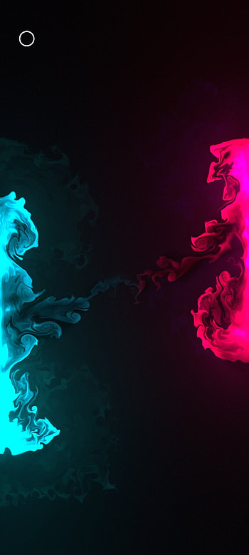 Blue, pink splash, electric blue, magenta, art, blue, plain, abstract, jolt HD phone wallpaper