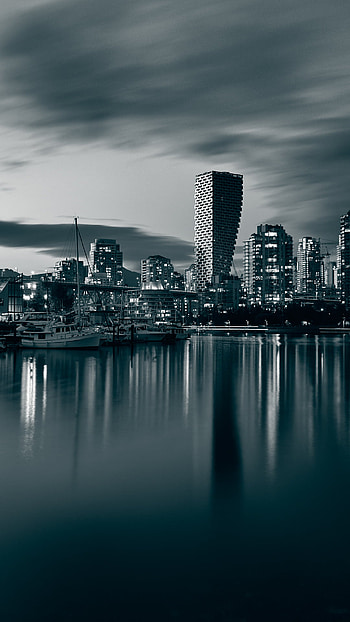 Vancouver Skyline, False Creek view, , Imgur album HD phone wallpaper