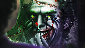 Lets Put A Smile On That Face , joker, supervillain, superheroes, artist, artwork, digital-art HD wallpaper