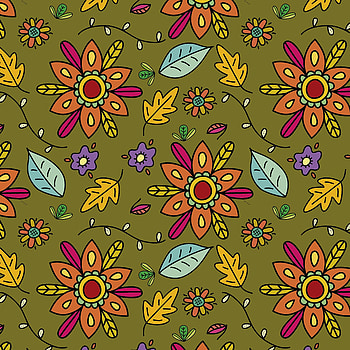 Flowers, Art, Leaves, Pattern, Texture, Textures, Branches HD phone wallpaper