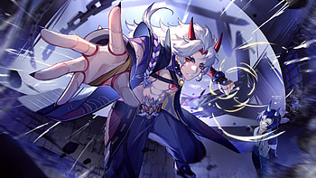 Arataki Itto Genshin Impact HD wallpaper