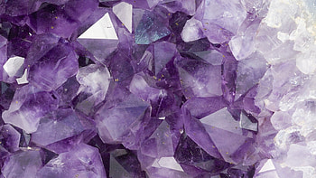 Amethyst gemstones, Vibrant colors, Eye-catching backgrounds, Crystal beauty HD wallpaper