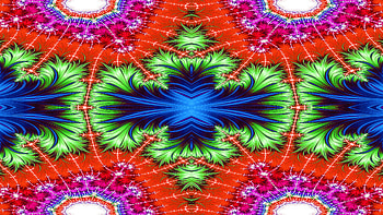 Trippy Psychedelic Fractal, trippy, psychedelic, aesthetic, red, green, Abstract, fractal, abstract green HD wallpaper