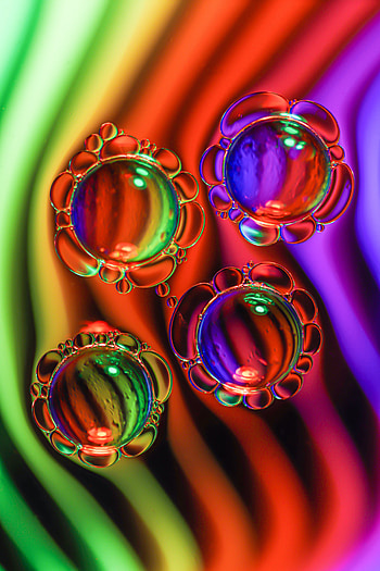 Bubbles, Macro, Multicolored, Motley, Liquid, Oil, Butter HD phone wallpaper