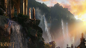 The Hobbit, Computer , Stunning landscapes, Magical world HD wallpaper