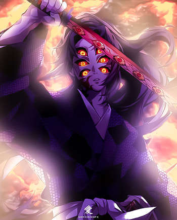 Kokushibou, Anime, DemonSlayer, KimetsuNoYaiba HD phone wallpaper