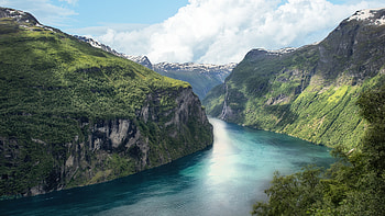 Geiranger, Norwegian Fjords HD wallpaper