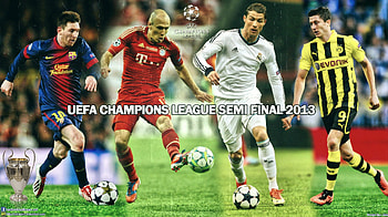 UEFA Champions League Semi Final 2013, real madrid, fc barcelona, football, lionel messi, , champions league, robben, cristiano ronaldo HD wallpaper
