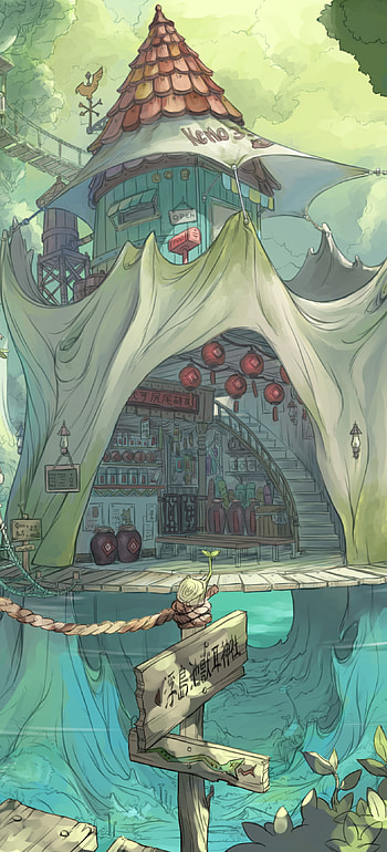Whimsical Anime Haven: Original Delight, Anime, Original HD phone wallpaper