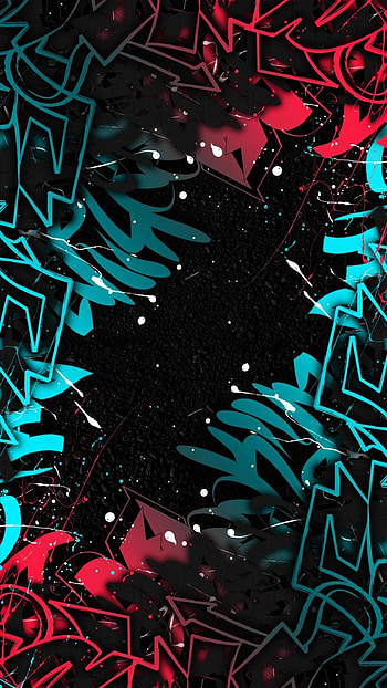 Graffiti, aqua, art HD phone wallpaper