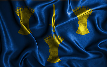 Cheshire flag, , silk wavy flags, english counties, Flag of Cheshire, fabric flags, 3D art, Cheshire, Europe, Counties of England, Cheshire 3D flag, England HD wallpaper