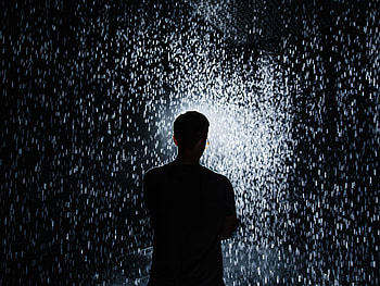 Rain, Shine, Light, Silhouette, Sparks, Miscellanea, Miscellaneous, Brilliance HD wallpaper