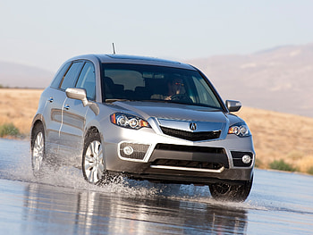 Auto, Acura, Cars, Spray, Jeep, Front View, Akura, Silver Metallic, Rdx, Wet Asphalt HD wallpaper