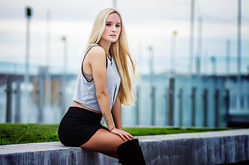 Unknown Model, babe, lady, model, blonde, woman HD wallpaper
