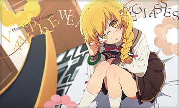 Oshino Shinobu - Vampire Wearing Glasses, Monogatari (Series), Shinobu Oshino, Anime HD wallpaper
