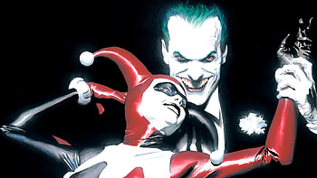 Joker & Harley, Joker, Harley Quinn, Alex ross HD wallpaper