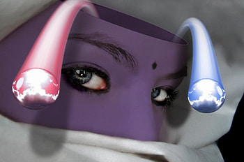 Unlock Her Mind, abstract, 3d, hop, eyes, colors, mind HD wallpaper
