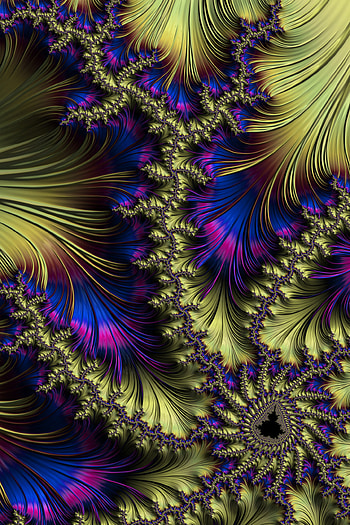 Trippy Psychedelic Fractal Art, trippy, psychedelic, hippie, Abstract, fractal HD phone wallpaper